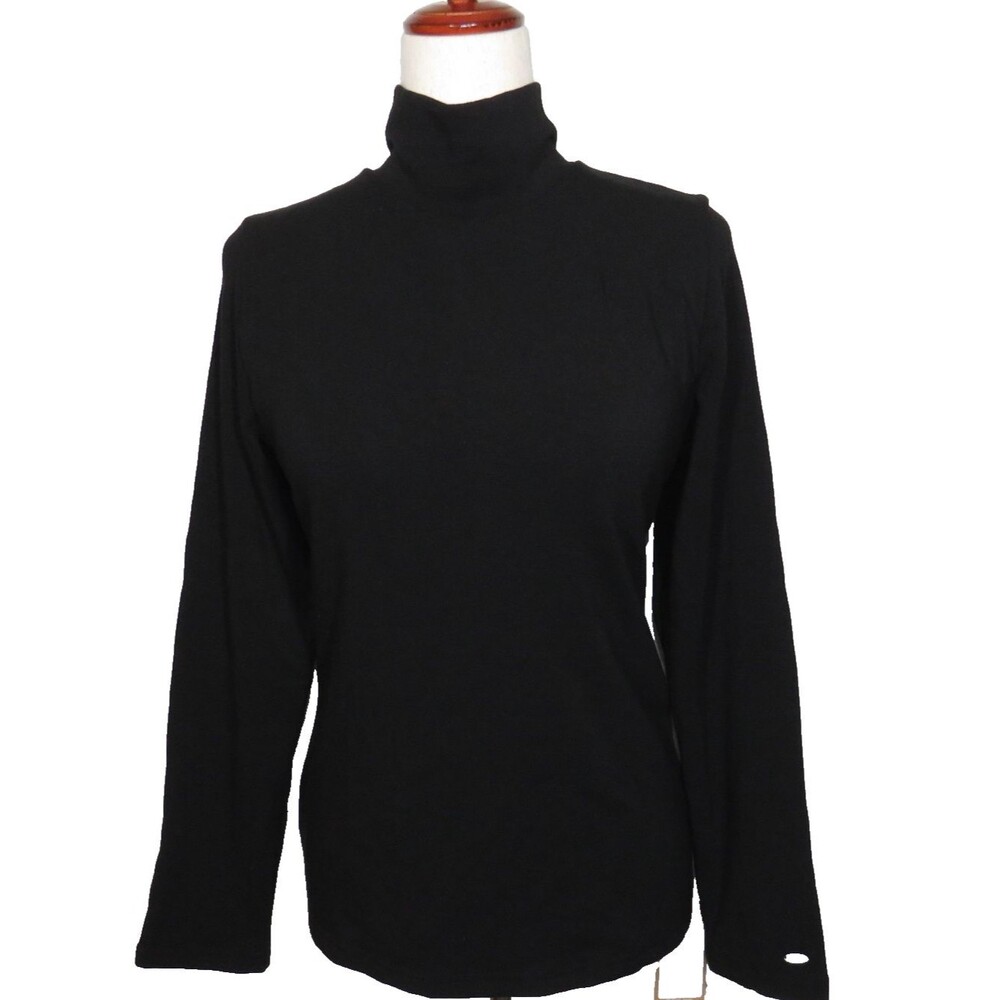 OGL EcoMousse ProWarm Turtleneck Long Sleeve Brami Top Black Size XL
